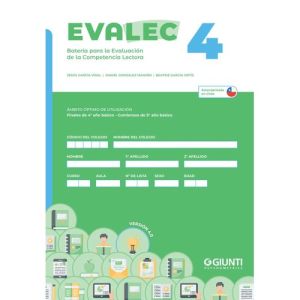  EVALEC- 4 (Pack 10 test + 10 usos de corrección Eduportal / Versión chilena 4.0)
