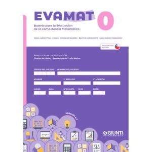 EVAMAT-0 (Pack 10 test + 10 usos de corrección Eduportal / Versión chilena 4.0)