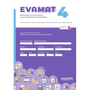 EVAMAT-4 (Pack 10 test + 10 usos de corrección Eduportal / Versión chilena 4.0)