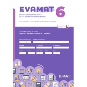 EVAMAT-6 (Pack 10 test + 10 usos de corrección Eduportal / Versión chilena 4.0)